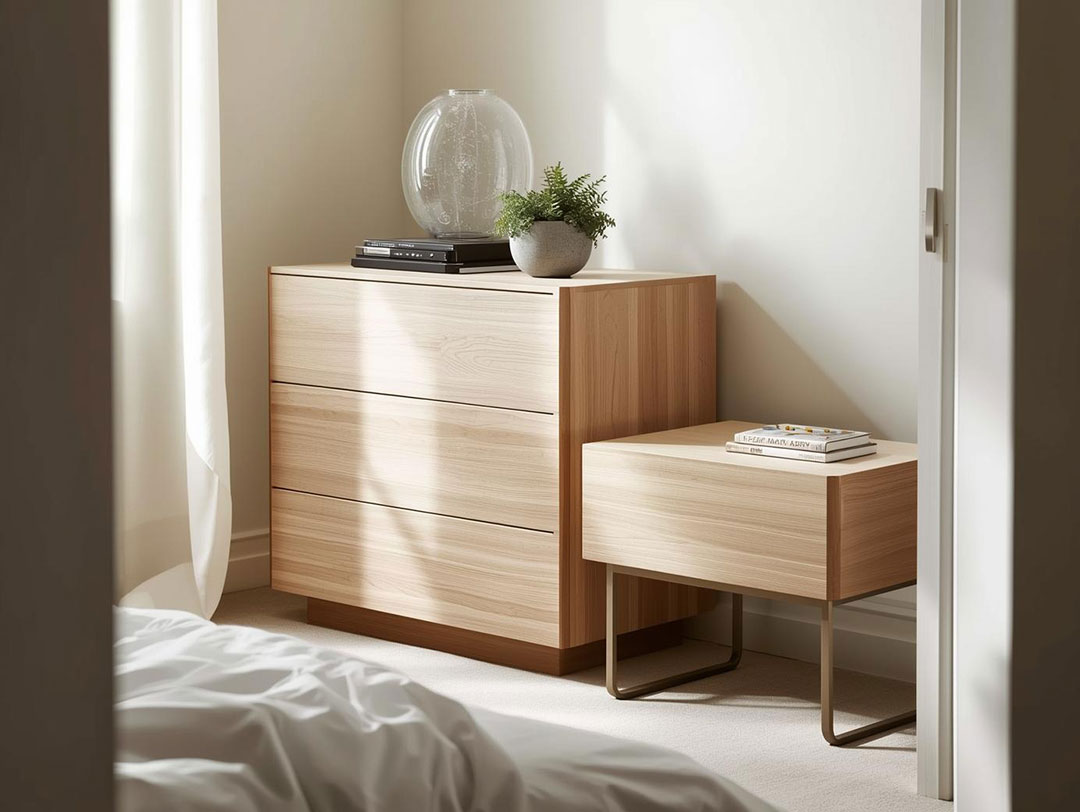 komoda i szafki nocne z szufladami