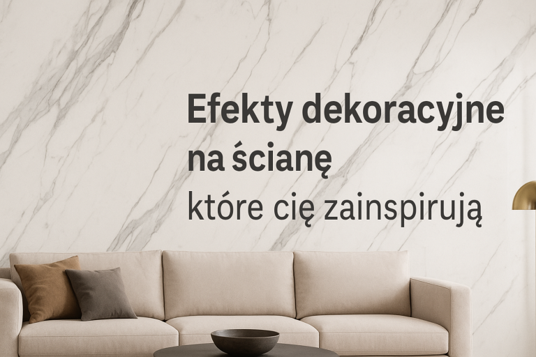 Efekty dekoracyjne na ścianę – moje wnętrzarskie odkrycie