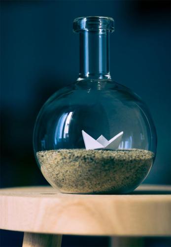 dekoracja z kamieniami