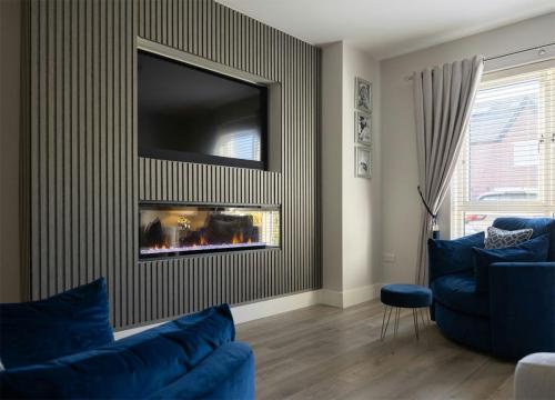 jasne lamele za telewizorem