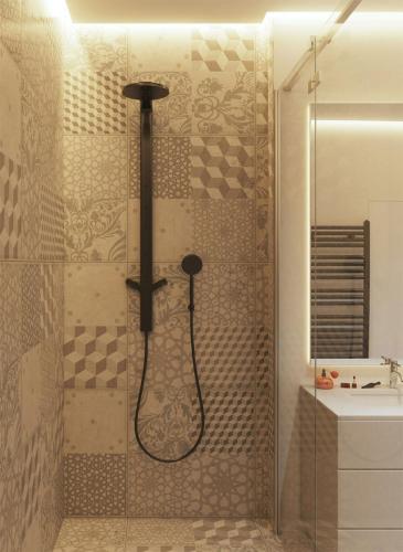 kabina z prysznicem widok z przodu