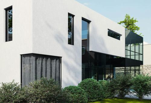 nowoczesna elewacja z boku